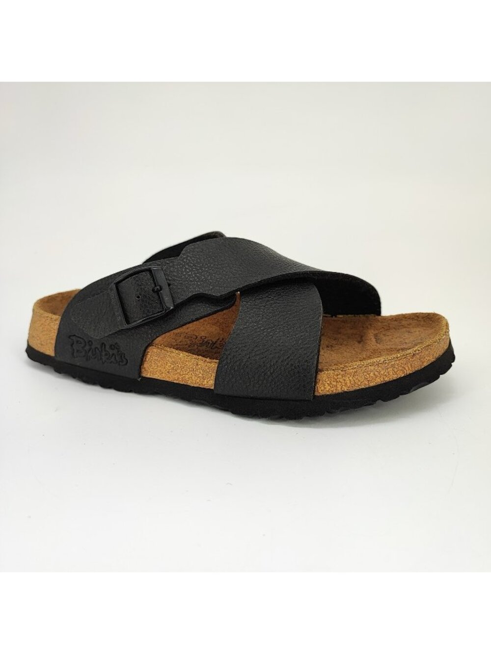 Birki's Crisscross Women's Size 6 US Sandals Leather Black Regular Slip On